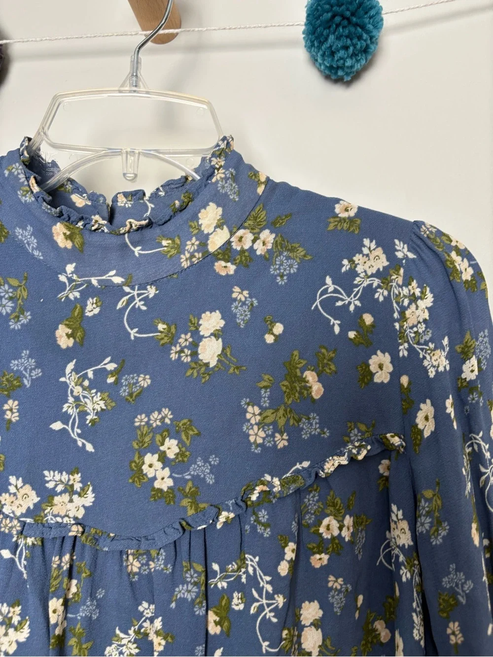 Reformation Jourdan Blue Floral Midi Dress - Picture 8 of 9